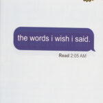 The words i wish i said (حرف هایی که کاش می زدم)