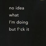 No idea what i'm doing But F*ck it